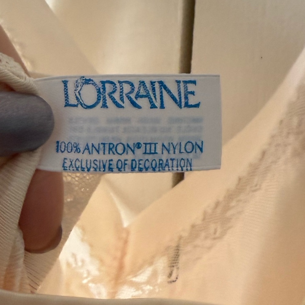 Vintage Lorraine Elegant Cream Slip Dress - Perfect for bride bridal wedding - Picture 9 of 10